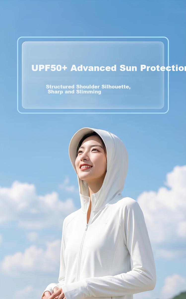 Keep Women's UV Protection Sun Shirt Ice Cooling Slim Fit Breathable Waist-Cinching Running Sports Jacket 1