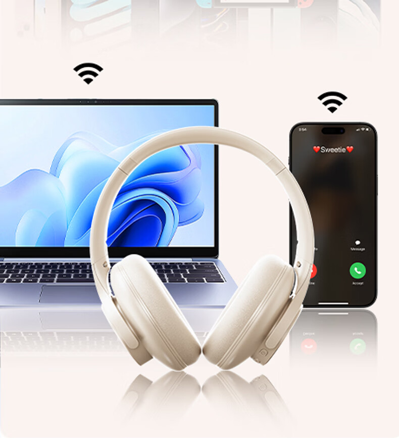 Lenovo Over-Ear Bluetooth Headphones 2026 New Active Noise Cancelling Gaming Headset Ultra-Low Latency HD Sound Sports Music Foldable Wireless Earphones EH150P Black 17