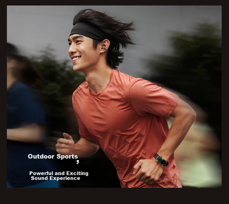 Linklike [Major Upgrade | Customized Sound Quality] Bluetooth Earphones, Clip-On Headphones, Latest 2026 Model with Ultra-Long Battery Life, Sports Earphones, Top Ten Running Earphones 10