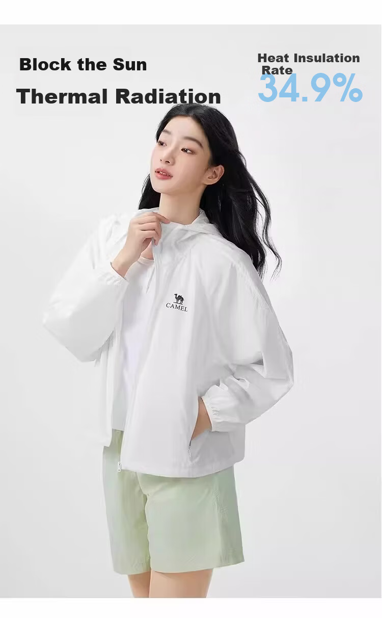 CAMEL Outdoor Original Yarn Sun Protection Jacket 2026 Spring Unisex Cooling Breathable Sun Protection Shirt 8005 5