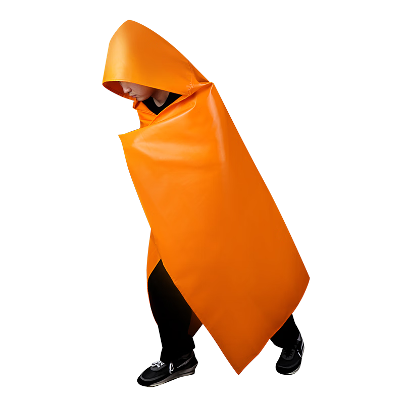 ZHONG JIA WO AN Fireproof Blanket Cloak Cape Household Fire Escape Kitchen Fire Extinguishing Blanket High Temperature Resistant Nano Adult Version