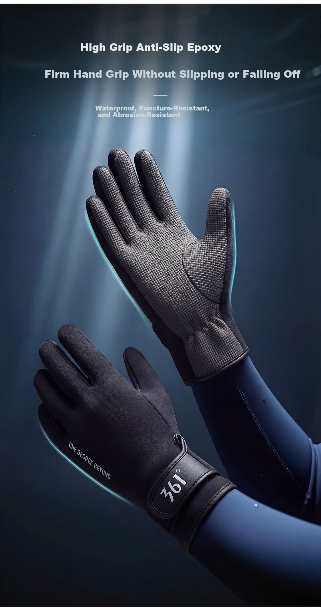 361° Swimming Diving Sun Protection Surfing Lightweight Gloves Wear-Resistant Scratch-Resistant Non-Slip Coral Protection Snorkeling Equipment Gloves 4