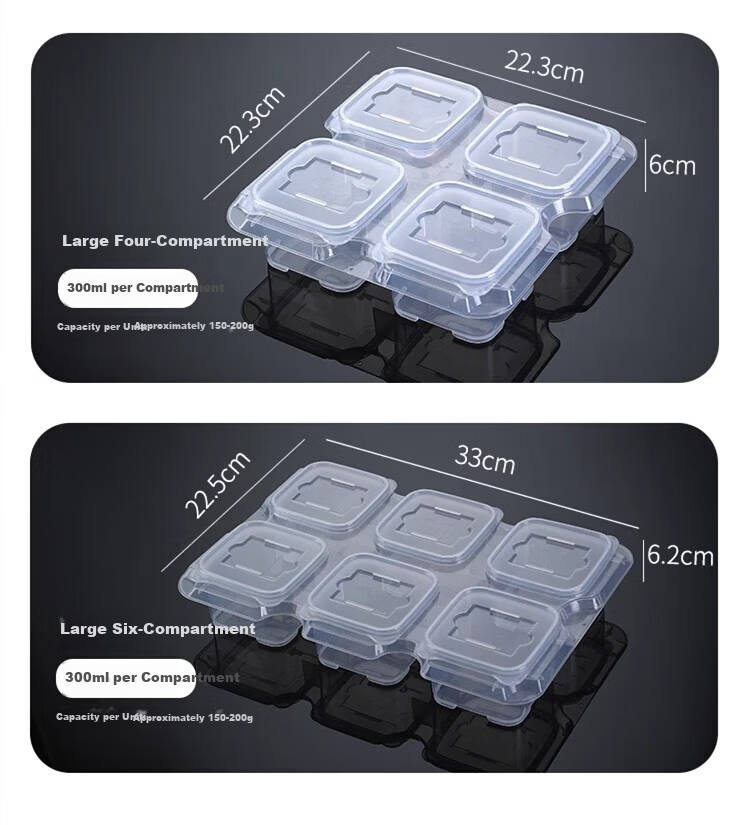 Danshi Zhiyuan Food Sampling Boxes Canteen Sample Containers Dish Sampling Fresh-Keeping Boxes 300ML 10 Pieces (Beijing Warehouse) 15