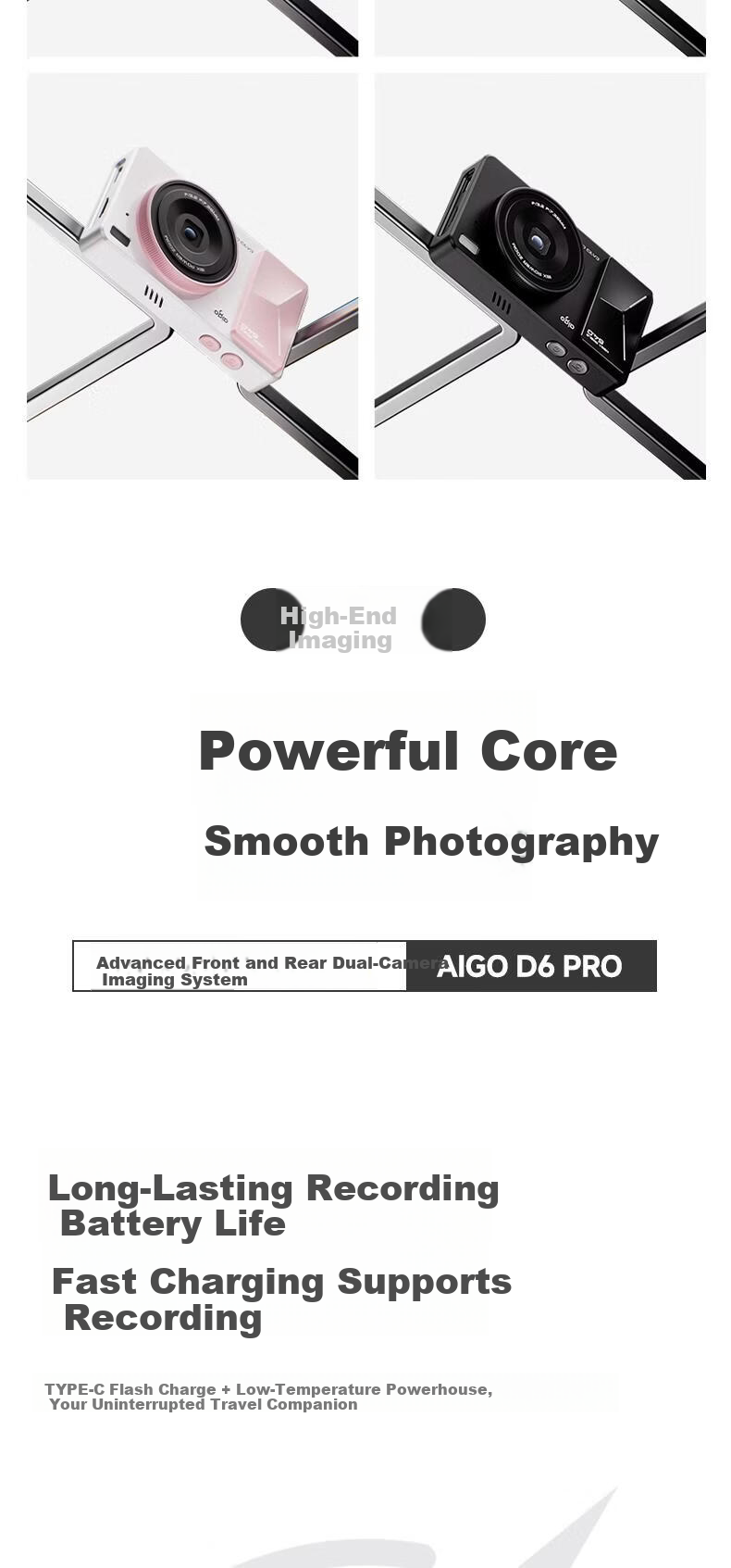 Patriot D6PRO Student Digital Camera Dual Lens White 64GB Retro CCD Entry-Level Travel Campus Compact Camera Birthday Gift for Girlfriend Girls Children's Day Gift 14