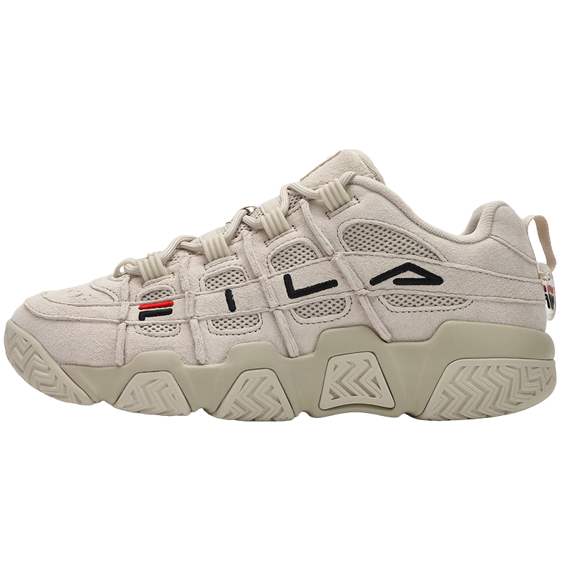 FILA FUSION FILA Trendy F Bread Shoes Dad Shoes Men's Thick Sole Retro Basketball Sports Shoes