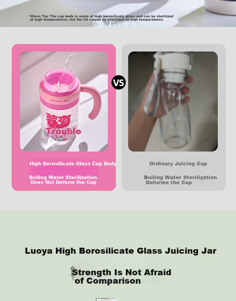 ROYALTY LINE 20-Blade Juicer Glass Juice Container 2026 New Fruit and Vegetable Blender Cup 1L Large Capacity Portable Juicer Electric Ice Crushing Mixing Cup Green 10