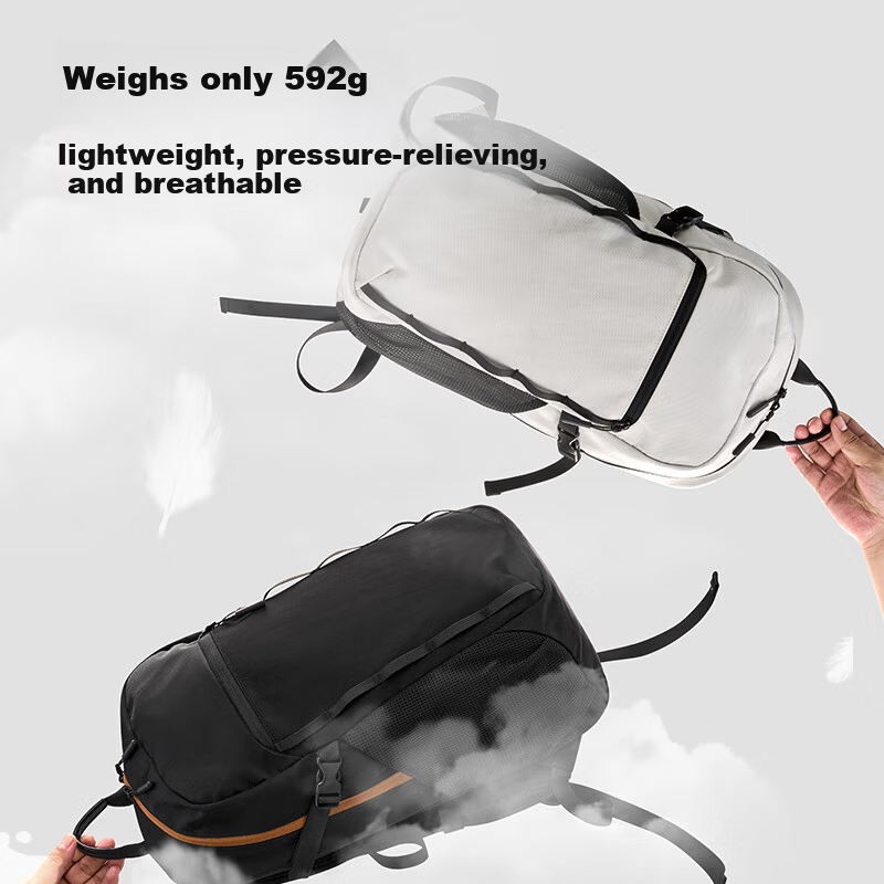 JD Jingzao 21L Black Backpack Hiking Outdoor Sports Travel Casual Lightweight Cycling School Bag