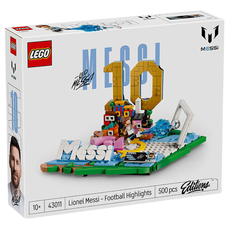 LEGO LEGO 43011 Messi - Classic Goal Instant, Building Toy World Cup Football Star, 520 Gift