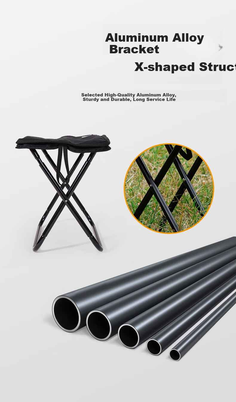 CAMEL Outdoor Folding Chair Camping Chair Picnic Aluminum Alloy Stool Fishing Stool Art Sketching Small Folding Stool F128 3