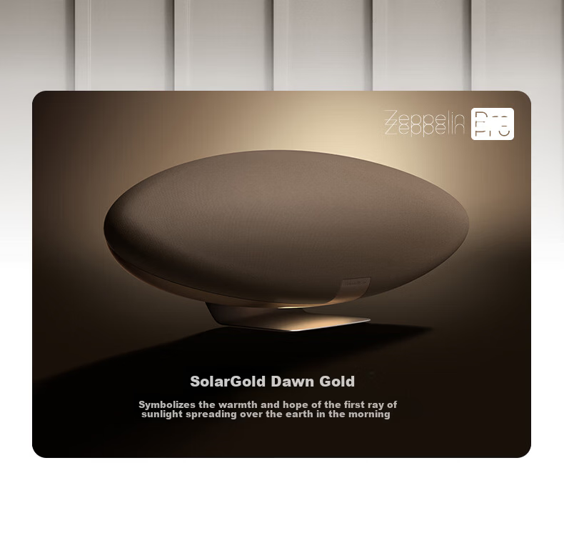 Bowers & Wilkins Zeppelin Pro 6th Gen Wireless HiFi Active Bluetooth Speaker B&W Desktop Audio Dawn Gold 20