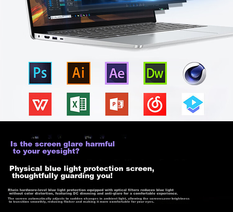 DELL Inspiron 14 Plus 14-inch Business Laptop Glacier Blue Core i5 210H 16GB RAM 512GB SSD Integrated Graphics 7440F-1605L 5
