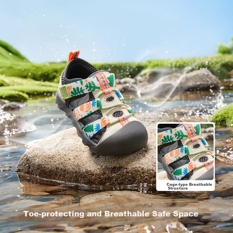 BALABALA Children's Walking Shoes, Boys And Girls Sandals, 2026 Summer New Sports Shoes, Closed-Toe Anti-Collision, Dual-Use for Land And Water, Non-Slip
