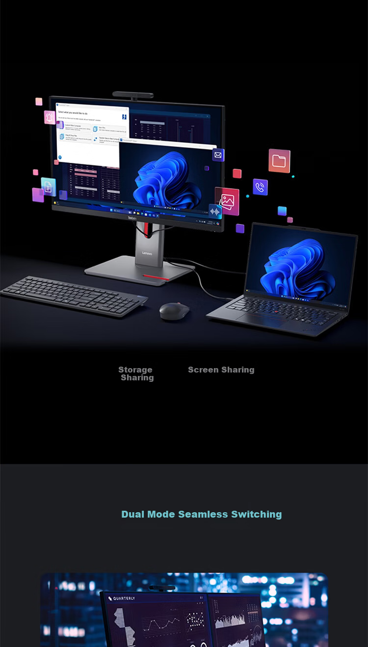 Lenovo ThinkCentre M Master AI High-Performance All-in-One PC (U9 285/32GB/1TB SSD/Integrated Graphics) 27-inch 2K 120Hz 7