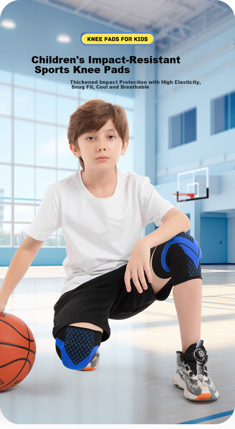 Ousen Kids Basketball Knee Pads Football Sports Professional Knee Protection Anti-Fall Honeycomb Shockproof Gear for Children Playing Basketball 1