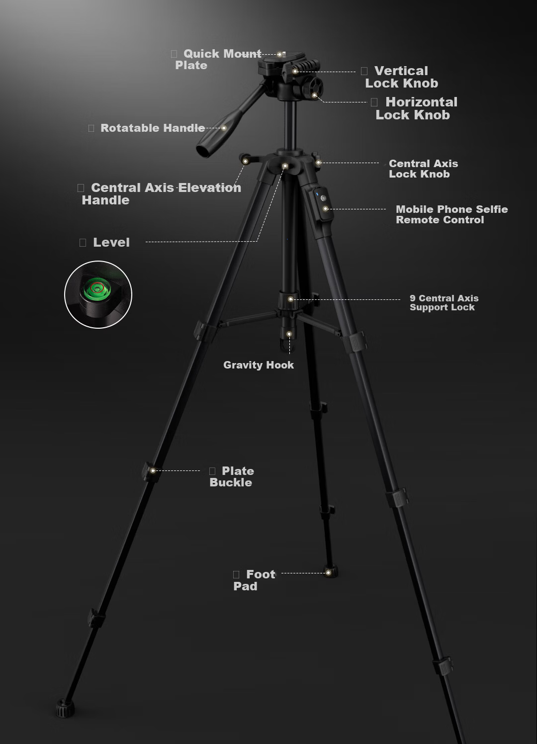 YUNTENG 860 Professional Tripod with Spiked Feet, Hydraulic Head for DSLR, Mirrorless Camera, Camcorder, Smartphone, Vlog Video Shooting, Live Streaming, Outdoor Travel Photography Stand 63