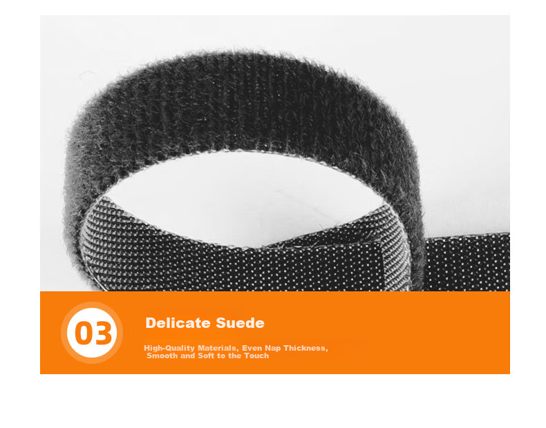 ANQULIFE Desktop Computer Magic Tape Cable Organizer Wire Management Strap with Cat Eye Cable Tie AQ-D008 4