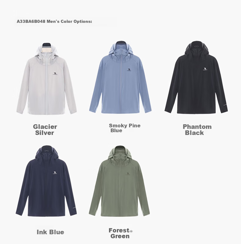 CAMEL Wang Junkai Edition Original Yarn Sun Protection Jacket Women High SPF Ice Cooling Quick-Dry Outdoor Skin Jacket O002 2XL 15