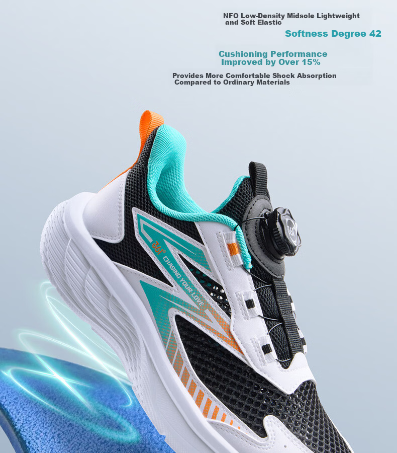 361° Kids Sports Shoes 26 Summer Boys Girls Breathable Lightweight Cushioned Running Shoes Purple Size 31 5