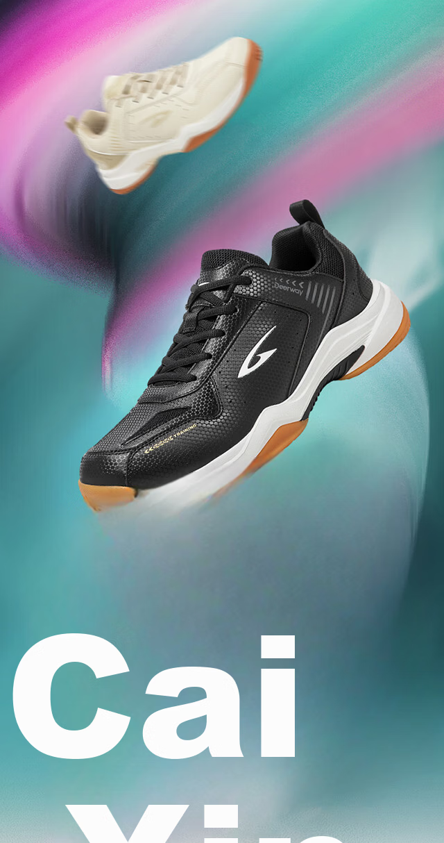 DEERWAY Badminton Shoes Youth Adult Universal Casual Soft Sole Non-Slip Sports Leisure Shoes Black Size 40 2