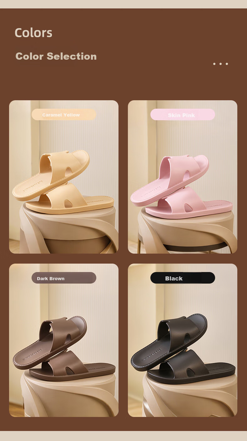 FOOTOPPO EVA Indoor Home Slippers for Men and Women, Odor-Resistant, Non-Slip Bathroom Slippers 3