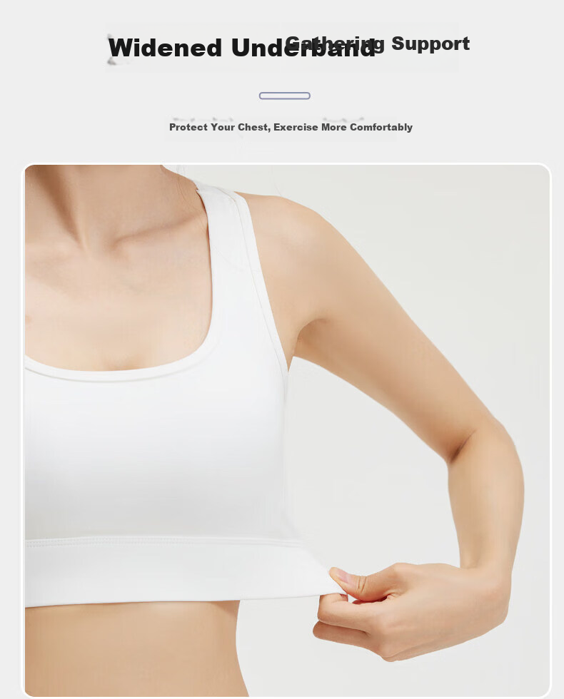 MINISO Sports Bra Yoga Bra Shockproof Medium-High Intensity Sports Vest Backless Fitness Yoga Wear for Women 6