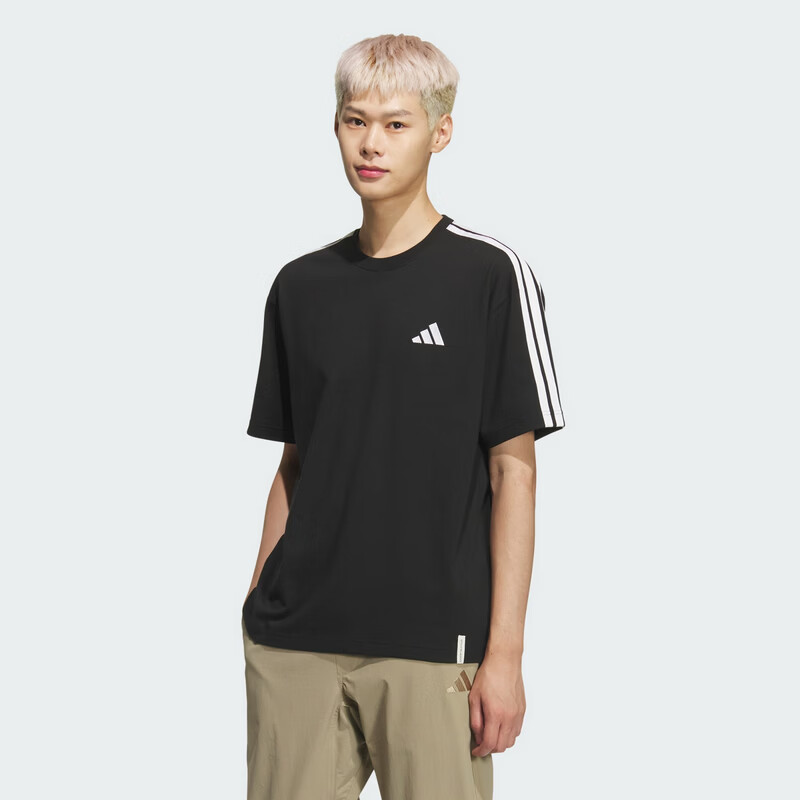 Adidas Men's Sports Style Series ES+ 3S S/S Tee Short Sleeve T-Shirt KF3736 Black L 2