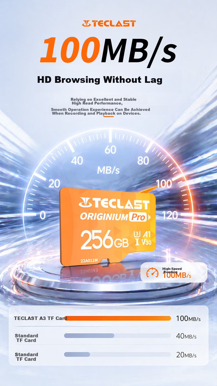 TECLAST 64GB TF Memory Card (MicroSD), Storage Card U3 V30 A1 C10 High-Speed Version, Dash Cam, Surveillance Camera, Smartphone, Tablet, And Camera Storage Card 2