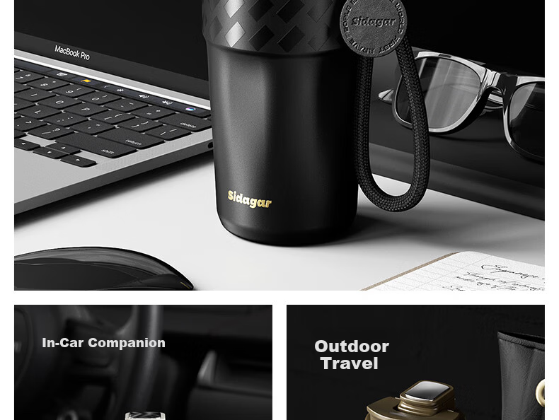 Shijia Insulated Thermos Cup Ice and Heat Preservation Coffee Mug Ceramic Liner Portable High-Value Dual-Use Cup for Men and Women 21