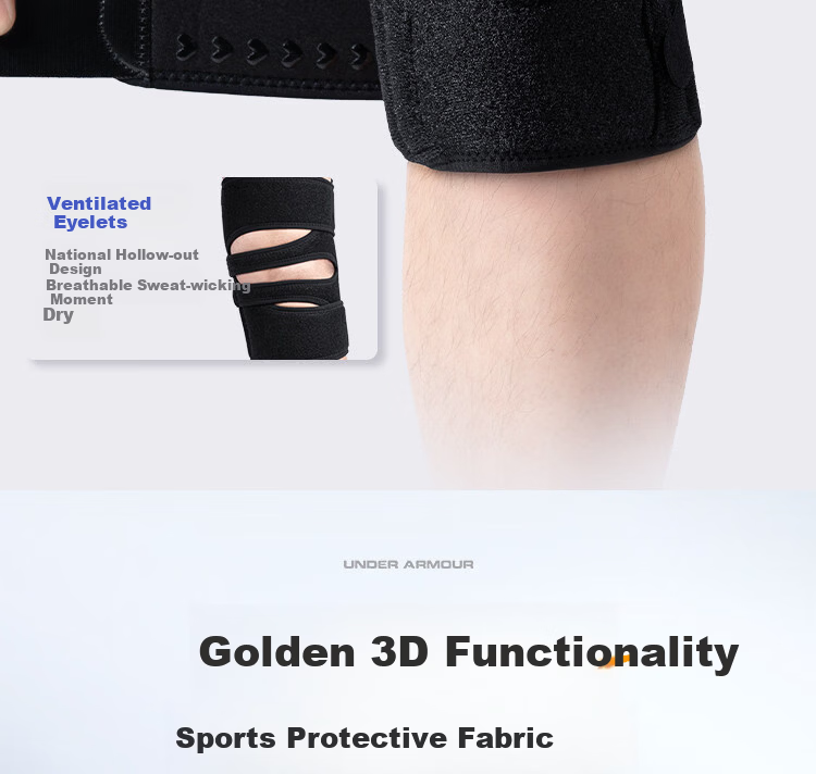 Under Armour Knee Brace for Sports Meniscus Injury, Synovitis, Patellar Strap, Autumn Warmth, Unisex Running Knee Support 5