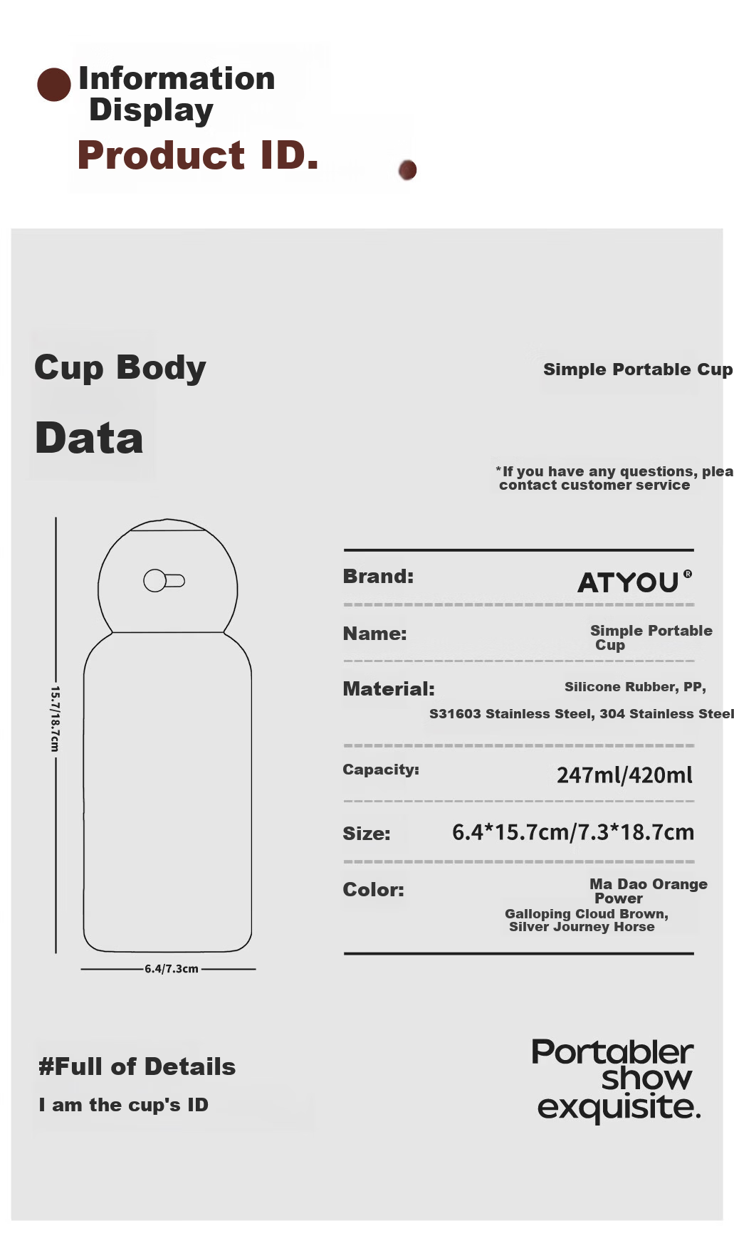 ATYOU Mini Insulated Coffee Cup for Women High-Value Small Portable Pocket Water Bottle Gift 26 New Model 20