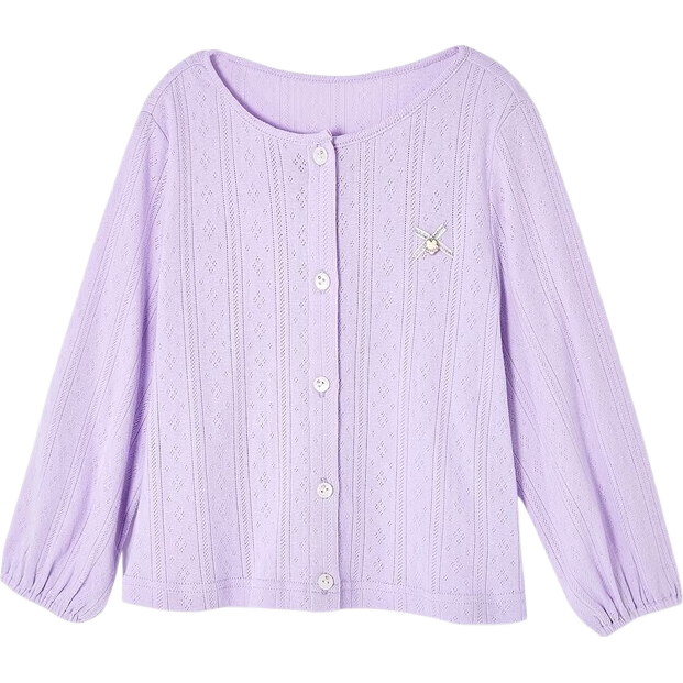 DEESHA Girls' Top, Children's Stylish Three-Dimensional Bow Knit Cardigan Jacket, Summer 2023 Collectio