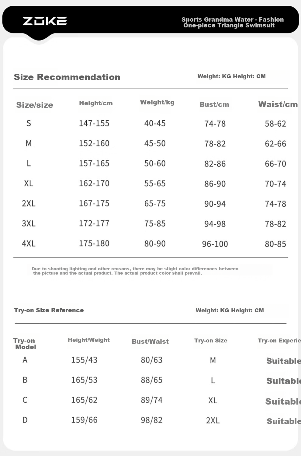 ZOKE Women's One-Piece Triangle Racing Swimsuit Slim Fit Fashion 125301104-3 Black Laser Gold M 3