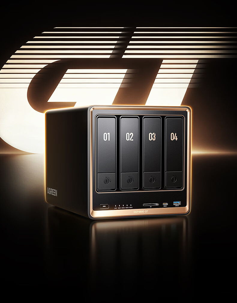 UGREEN Private Cloud DXP4800 GT 8GB 4-Bay NAS Network Storage AI Personal Cloud Home Hard Drive Server Dual 10GbE Ports Compatible with iPhone 17 2