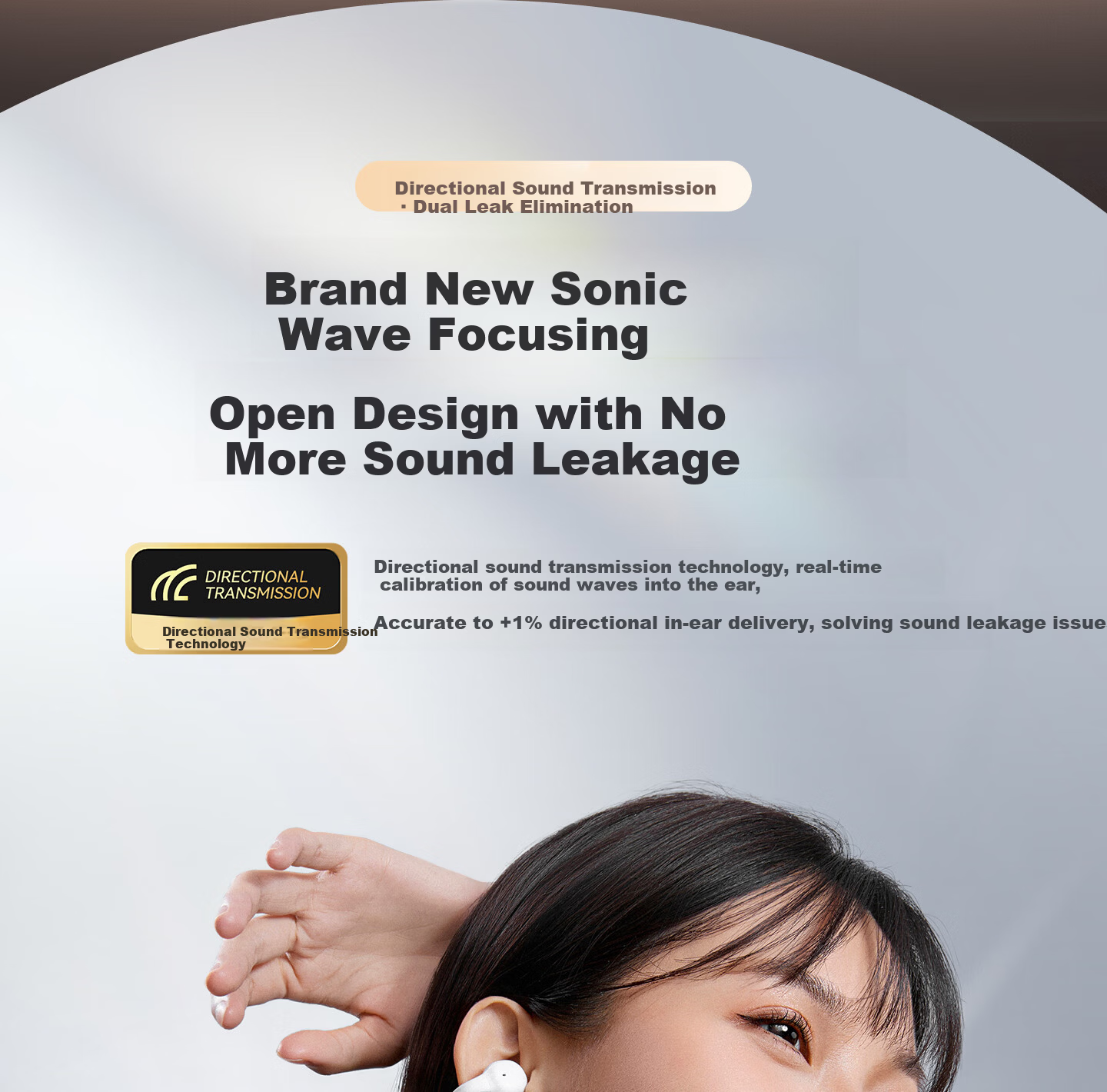 HP [2026 Latest Model | Berlin Sound] Bluetooth Clip-On Sports Wireless Call Noise-Cancelling Bone Conduction Headphones for Running with Long Battery Life and Comfortable Non-In-Ear Design 12
