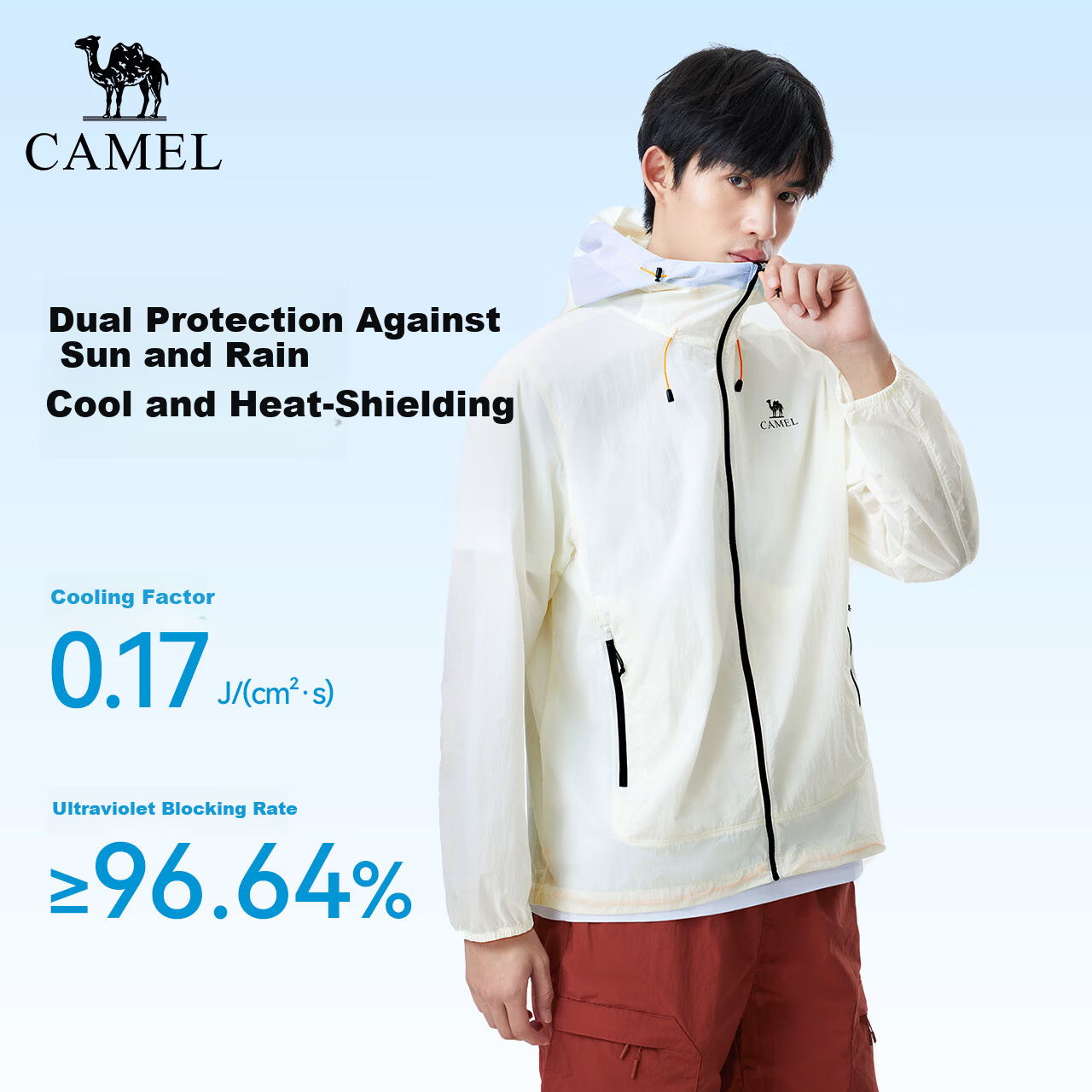 CAMEL Outdoor Sun Protection Jacket 2026 Spring Summer New Unisex Cooling Water-Repellent Sunproof Coat (Li Keyi Same Style)