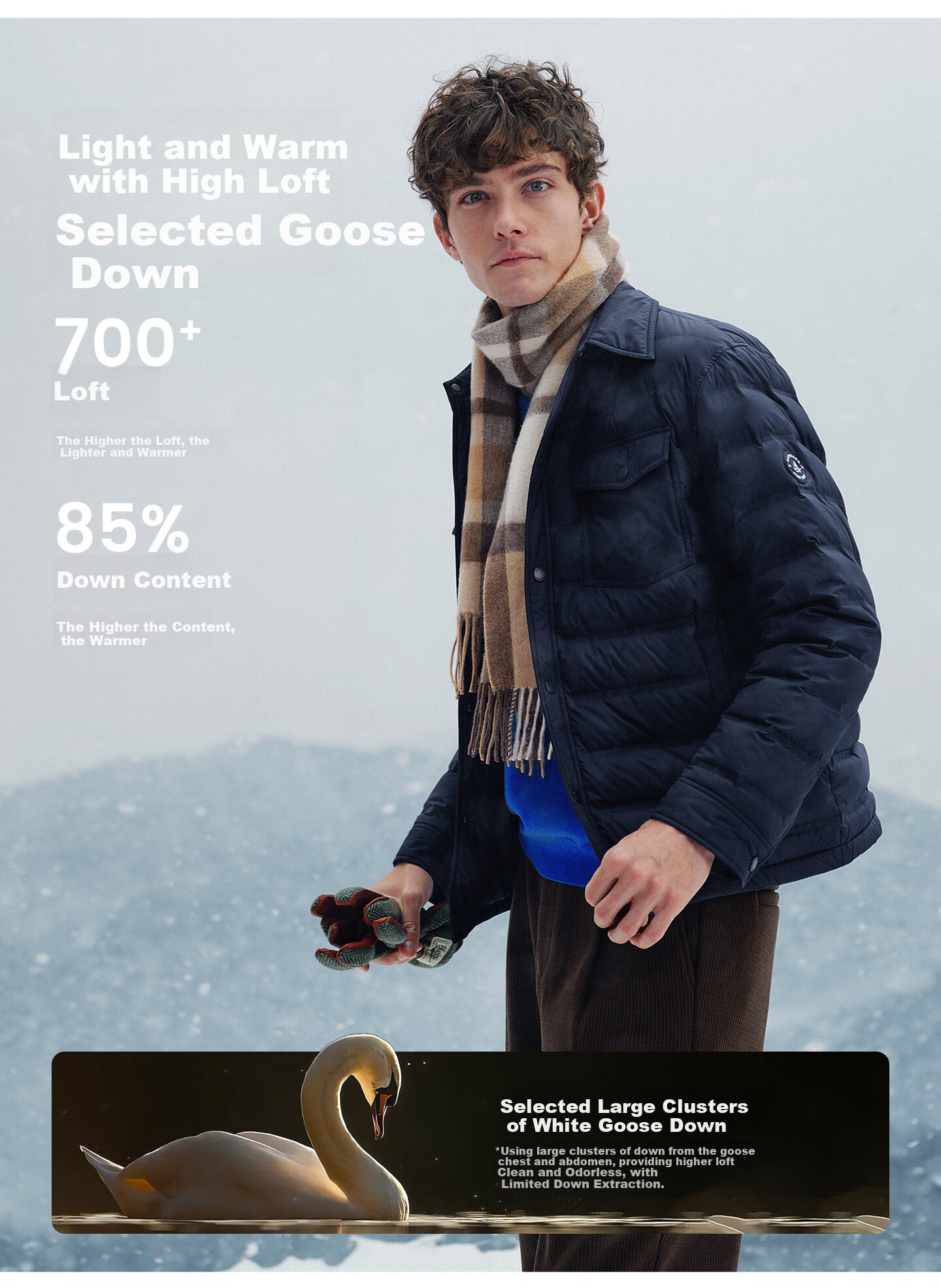 Navigare Italian Small Sailboat 25 New Classic Men's Down Jacket Lightweight Warm Goose Down Coat 1331605501 3