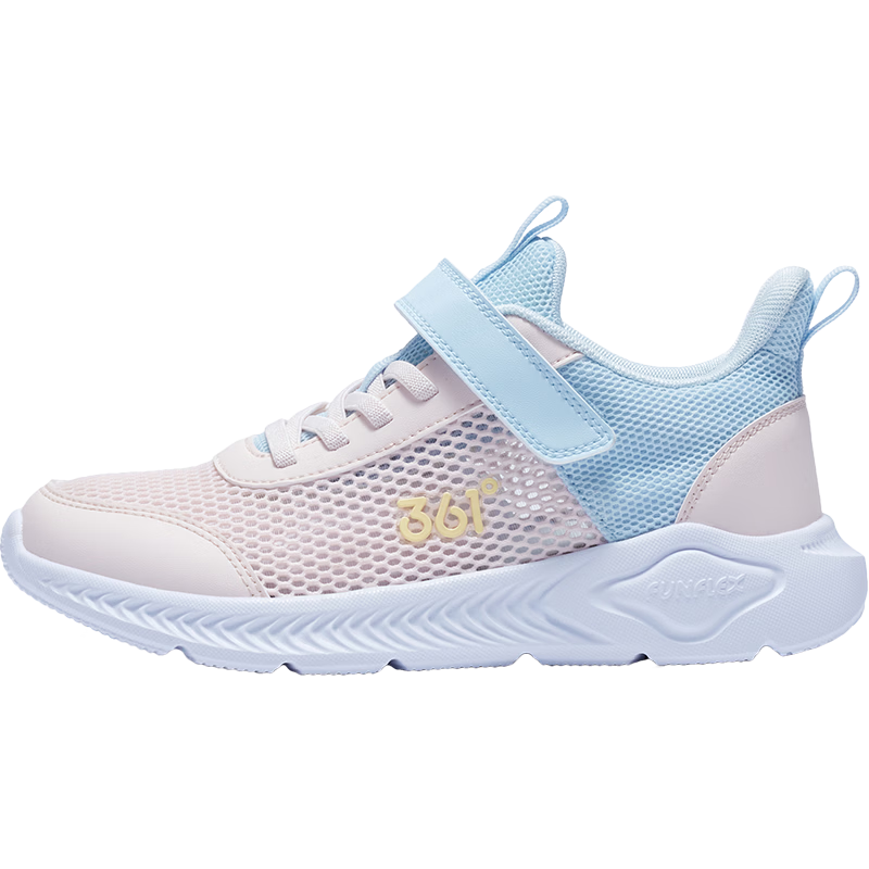 361° Kids Running Shoes Summer 2026 Lightweight Breathable Mesh Sneakers for Boys and Girls Age 3-12 White Size 35