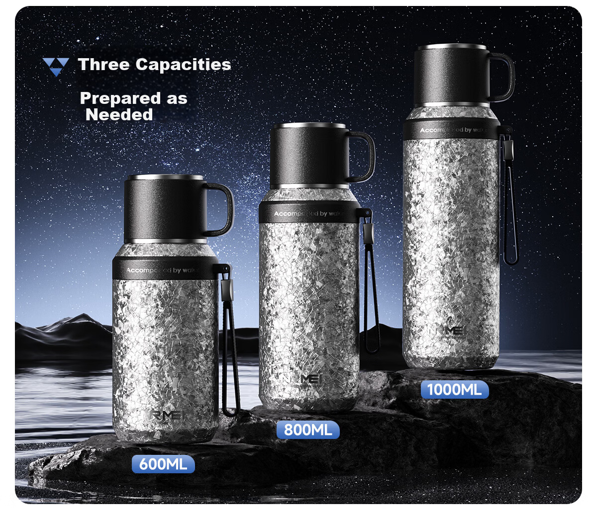 NRMEi Insulated Large Capacity Men's Tea Separation Titanium Coated Inner Liner Portable Car Office Water Bottle 9