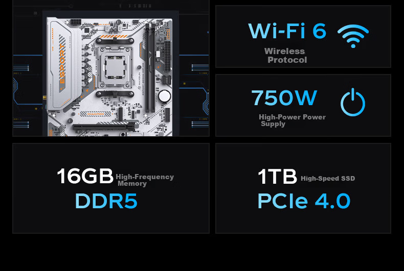 Yinengzhe Lenovo Ecosystem Gaming Desktop Seaview Room Host (R9-9950X D5 32G 1T RTX5080) Delta National Subsidy Boundless Series 3