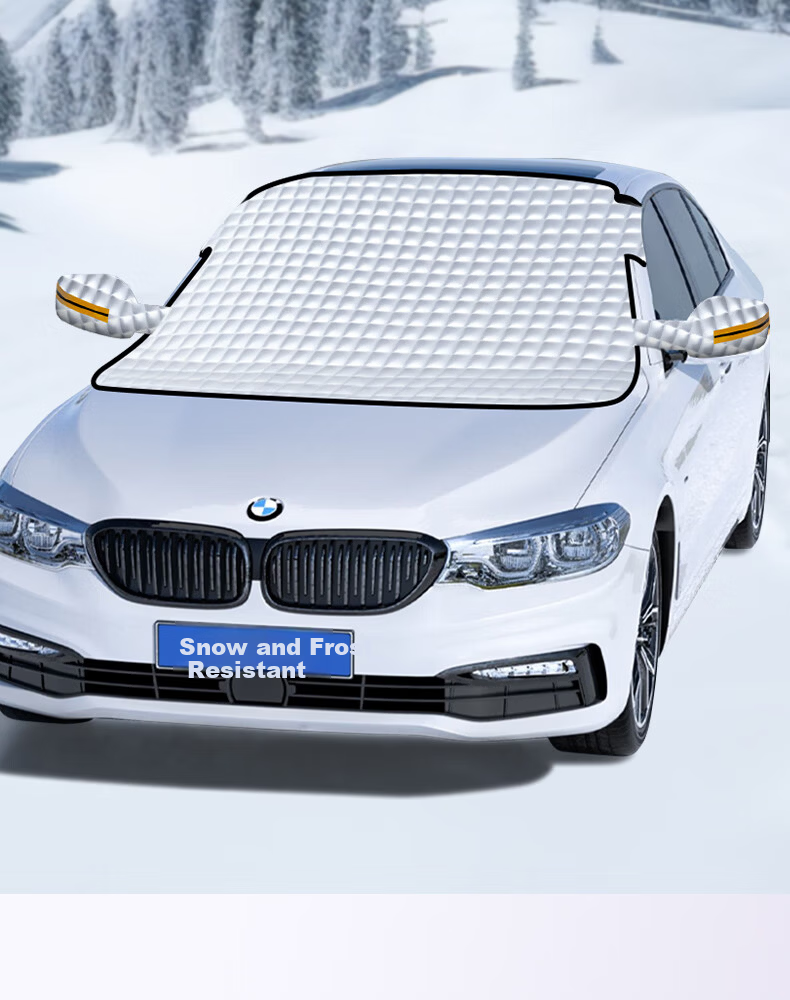 TOKUSET Car Cover Winter Thickened Front Windshield Frost Snow Ice Protection Universal Hail Guard 2