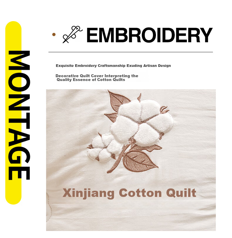 Jinhao Cotton Quilt A-Class 100% Xinjiang Cotton Comforter Universal Core Double 200*230cm 4 Jin Cloud Warm White 4