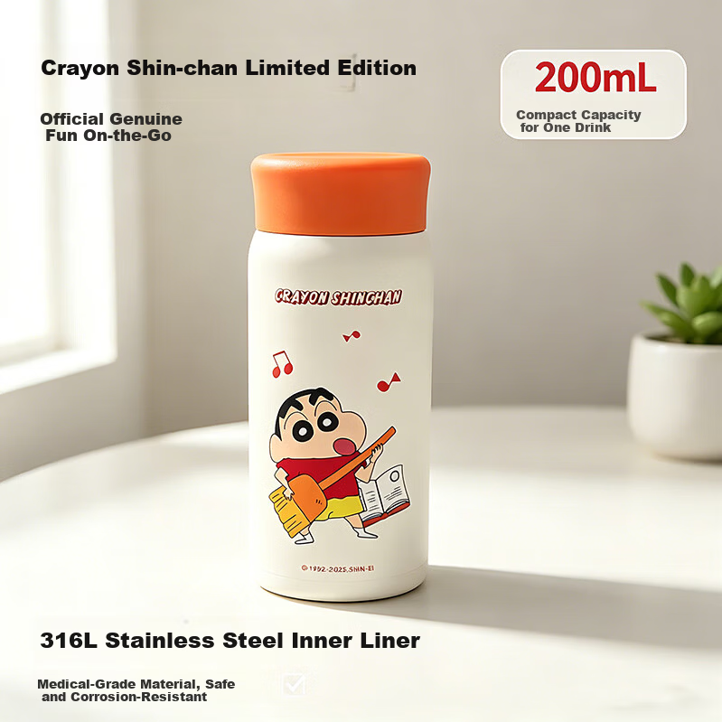 Crayon Shin-chan Insulated Water Bottle for Women 2026 New High-Value Pocket Cup Student School Portable Cup