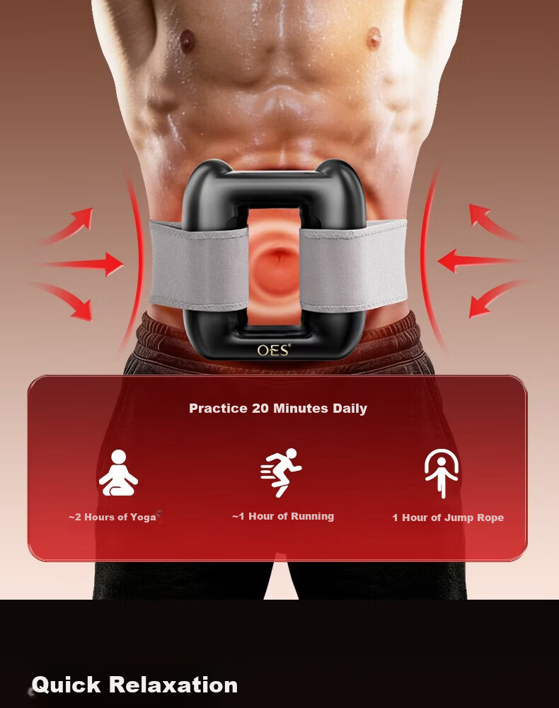 OES Fascia Ring Fat Burning Machine Lazy Weight Loss Slimming Belly Massage Waist Belt Home Fitness Device Abdominal Vibration Massager 12