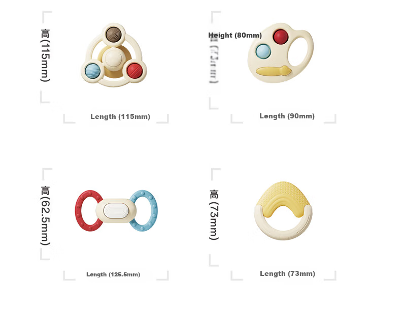Auby Baby Toy Pony Soothing Doll Newborn Gift Box 0-6 Months Premium Crib Hanging Rattle Teether 33