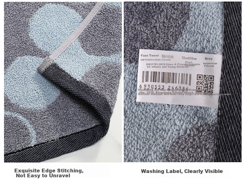 KING SHORE Towel, Pure Cotton Face Towel, Absorbent Solid Color Thickened Sports Face Cloth, Red, 72*34.5cm, 105g 7