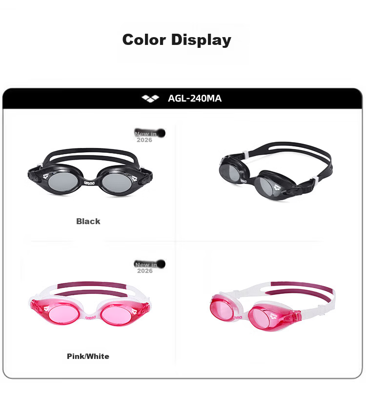 Arena Plain Swimming Goggles 2026 New Unisex Waterproof Anti-Fog HD Comfortable Non-Coated Fitness Goggles 6
