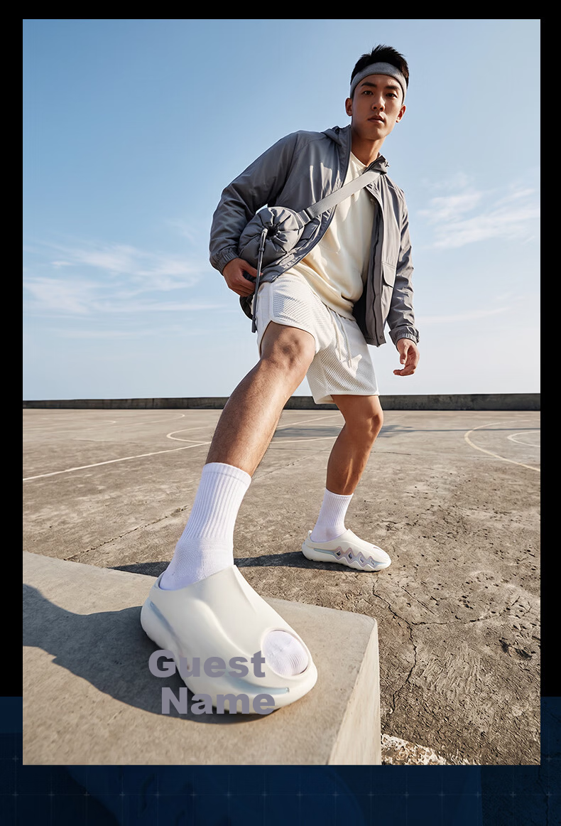 Zhunzhe Shark 3 Sports Slippers Men's Summer Outdoor Basketball Sandals Women's Thick Sole Soft Size 44 13