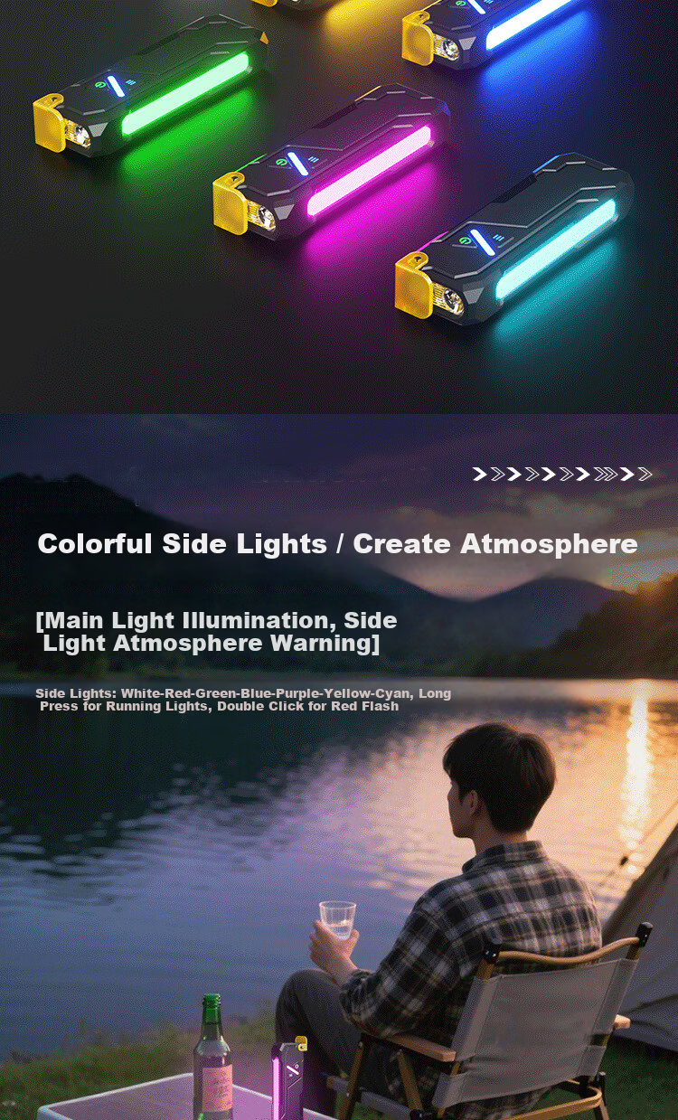 Cavalry DT009 Multifunctional Flashlight High Brightness Rechargeable Compact Portable Outdoor Magnetic Work Light 10
