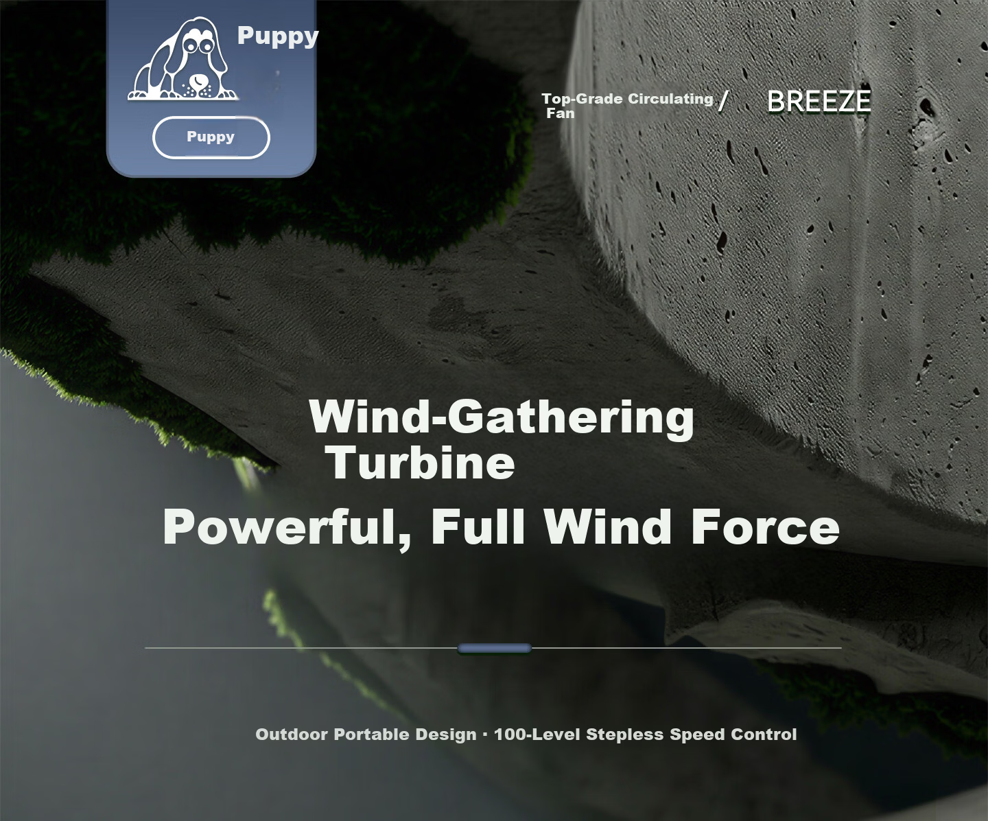 Puppy Desktop Mini Fan / Small Table Fan / Portable USB Desktop Fan Circulation Fan for Home Office Student Dormitory Quick Cooling Quiet Fan Ice Sensation Circulation Fan 1