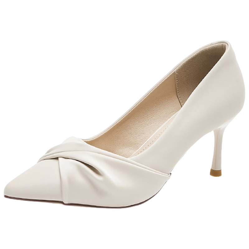 Daphne French Style Elegant High Heels Women 2026 New Summer Nude Pointed Toe Stiletto Shallow Commuter Single Shoes Women